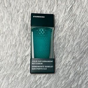 Starbucks Christmas cold cup ornament key chain
